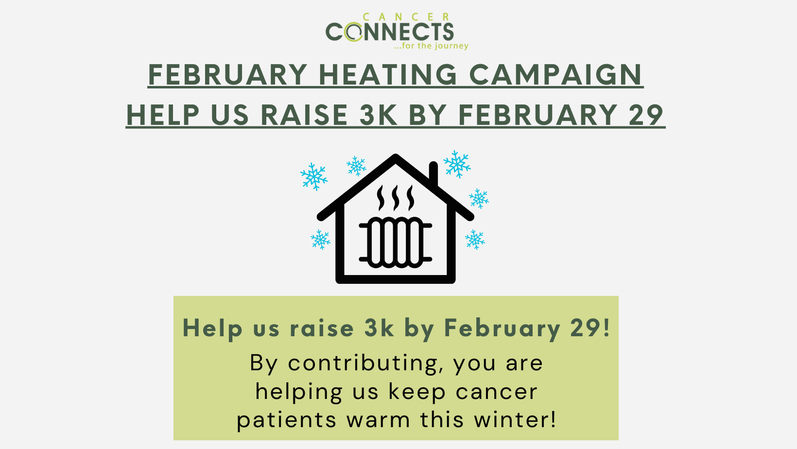 CancerConnects February Heating Campaign